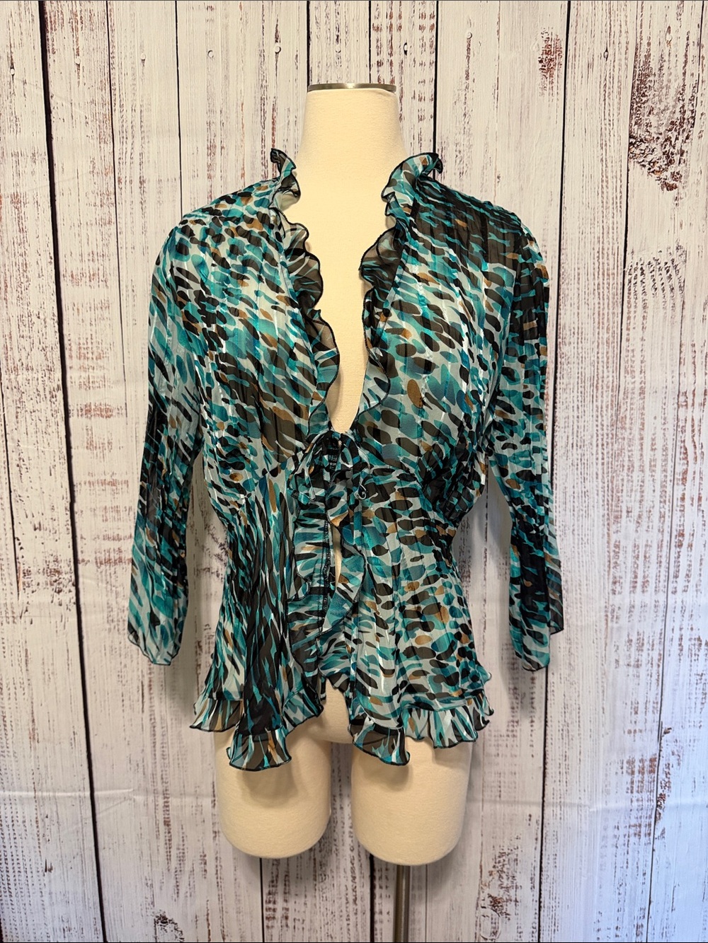 Elementz Multicolor Ruffled Blouse